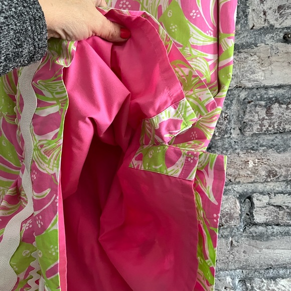 Lilly Pulitzer fully lined shift dress with gorgeous trim and full back zipper - Picture 3 of 9